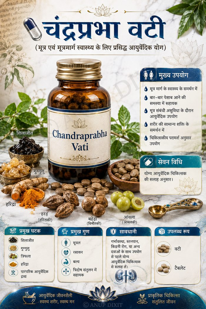 चंद्रप्रभा वटी — Ayurvedic medicine page in Hindi